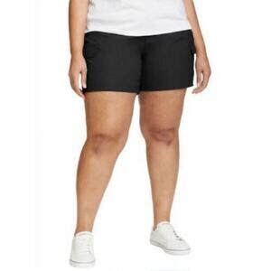 Eddie Bauer Womens Athletic Shorts Black Quick Dry Performance Shorts Size 16